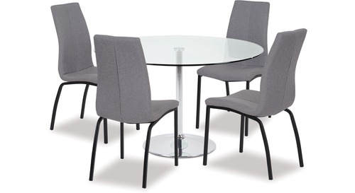 Becky Dining Table & Asama Chairs x 4 